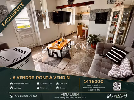 plain-pied individuel 89m2 - pont à vendin menu julien 3%.co