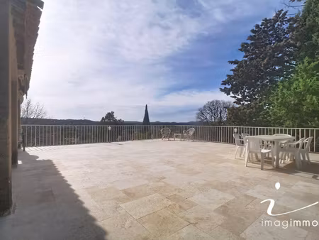 bâtisse vigneronne rénovée - terrasse panoramique 100 m2 - v