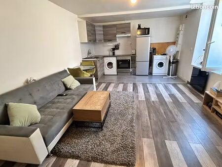 t2 meublé 44m² – rdc avec jardin privé