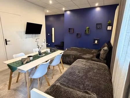 studio moderne et lumineux avec terrasse près du lac et du rer – entièrement équipé