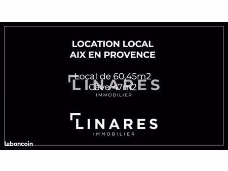local commercial 60 m² aix-en-provence