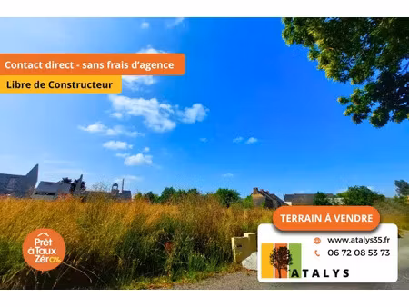 vente terrain 350 m² mesnil-roc’h (35720)