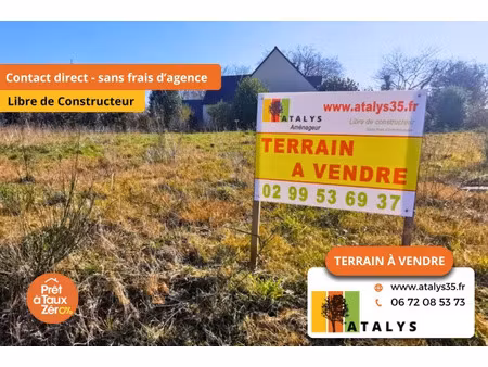 vente terrain 323 m² montfort-sur-meu (35160)