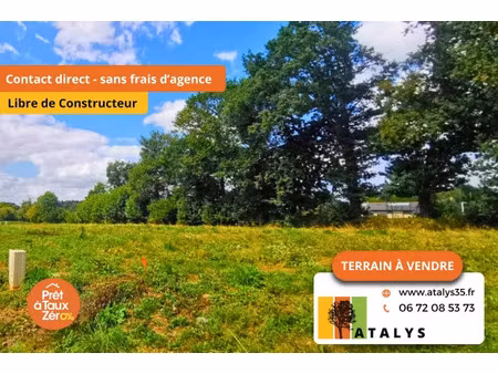 vente terrain 355 m² saint-gilles (35590)