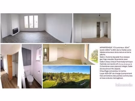appartement f3 - 63m² très lumineux