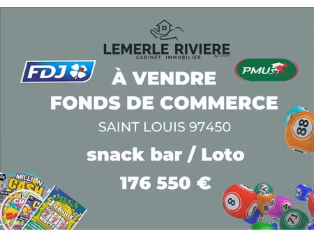 vente locaux professionnels 3 pièces 162 m² à saint-louis (97450)  176 550 €