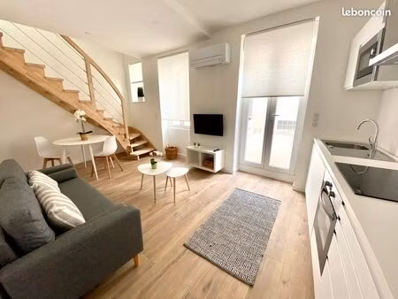 location duplex 2 pièces meublé - terrasse / clim