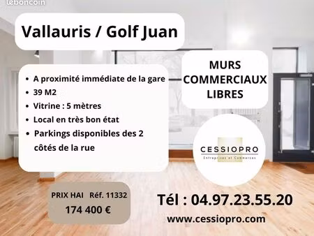 murs commerciaux 39 m² juan les pins