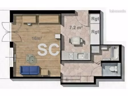 appartement 1 pièce