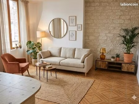 joigny - appt f2 meublé  40 m2 - agréable et lumineux