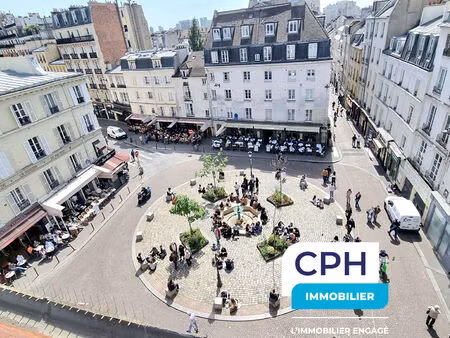 dernier étage  vue sur la place de la contrescarpe