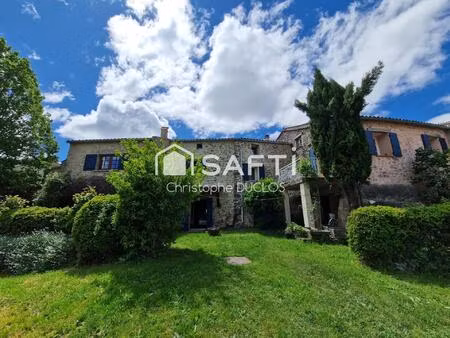 maison en pierres avec jardin  garage et gîtes indépendants.