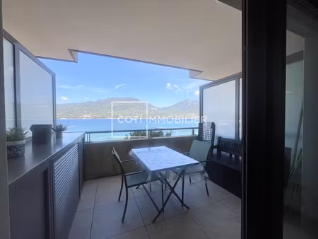 propriano - studio vue mer les pieds dans l'eau - 19.74m2