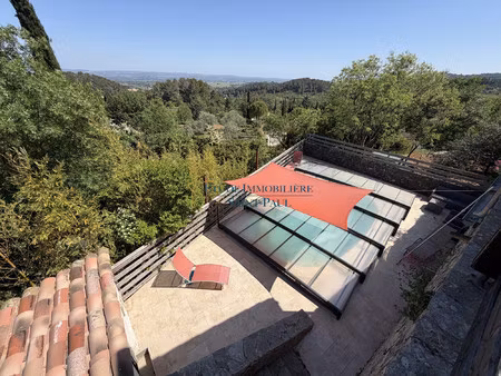 magnifique mas rénové avec vue panoramique avec piscine sur
