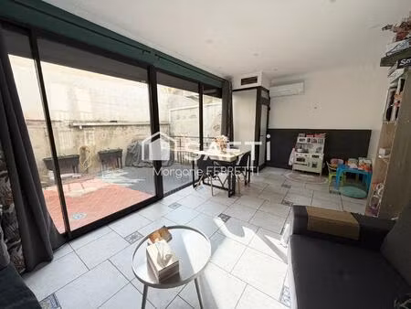 maison de village t5 133 m² avec cour et patio