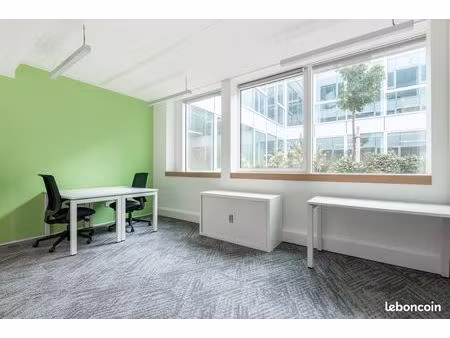 bureau privé à louer pour 2 personnes à regus levallois-perret  champerret