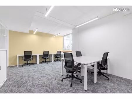 bureau privé à louer pour 5 personnes à regus levallois-perret  champerret