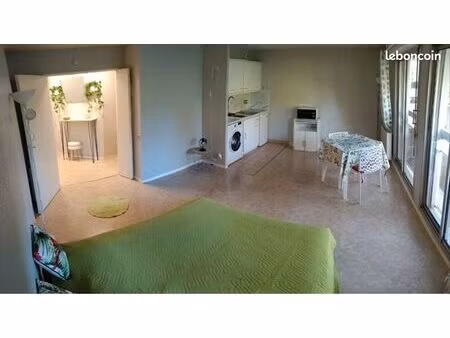 appt 1 pièce meublé 33 m² + place auto privée + cave – proche pau (billère 64140)