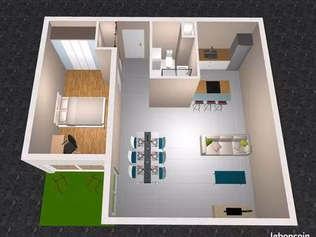 t2 meublé 53 m² refait à neuf