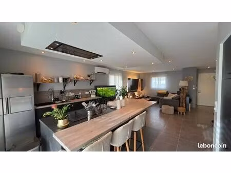 maison individuelle 120m2 plein pied charmes sur rhône + piscine