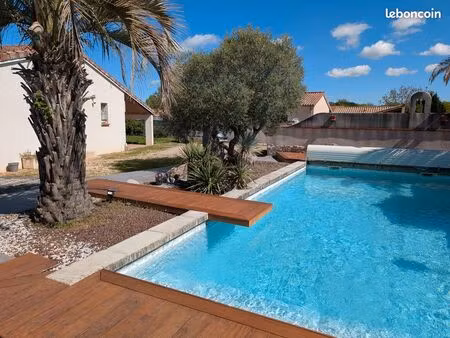 maison t4 100m² avec piscine + studio indépendant 30m²