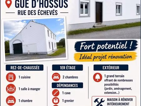 maison à vendre - gué d'hossus