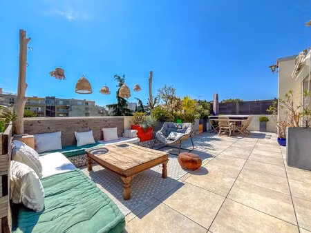 nice - napoleon 3 - magnifique appartement villa 4 pieces en dernier etage avec terrasse x