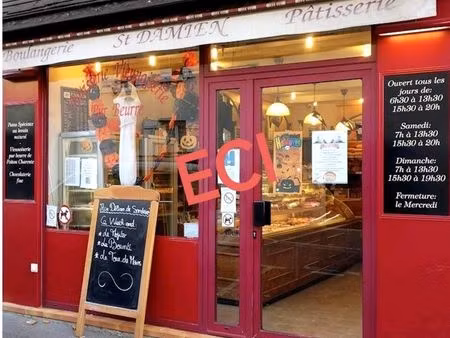 fonds de commerce boulangerie 283 m²