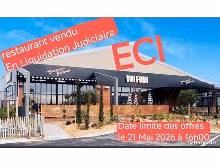 fonds de commerce restaurant 520 m²