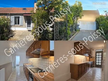 maison de ville 3 pièces 52 m² carrez (81 m² au sol) plein sud avec grand comble  cave  ja