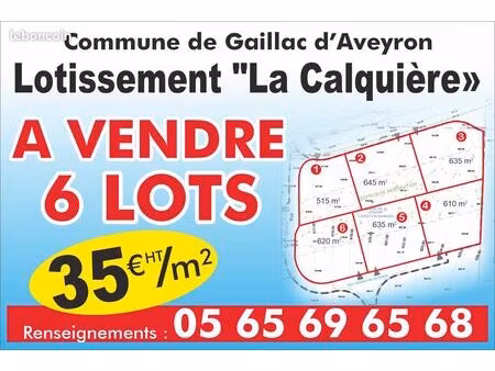 terrains a vendre gaillac d' aveyron