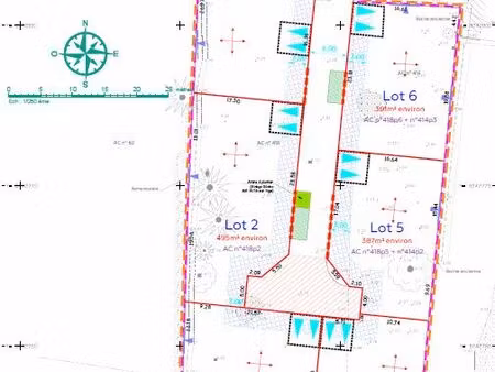terrain 495 m² bernieres sur mer