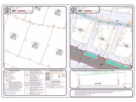 terrain 521 m² pont l eveque