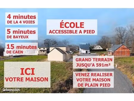 terrain 513 m² esquay sur seulles