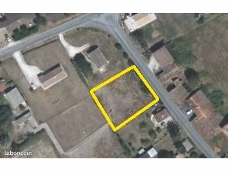 terrain à bâtir 1230 m² sur la commune de tugeras-saint-maurice
