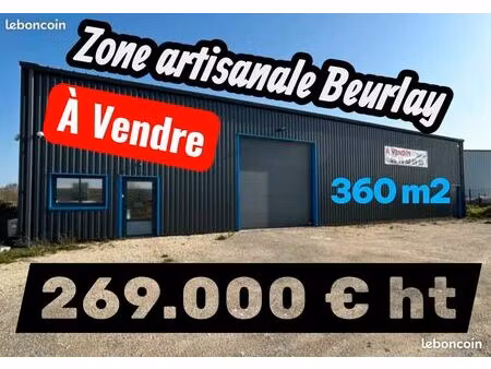 bâtiment atelier 360 m2
