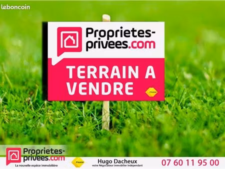 terrain 1 500 m² mery sur cher