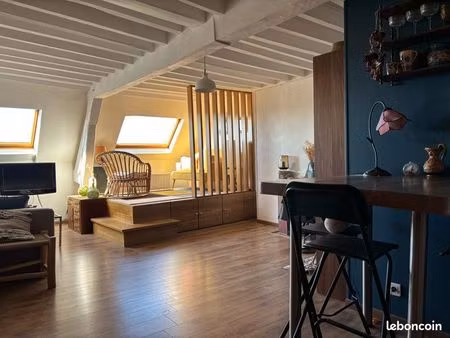 duplex à vendre  2 pièces  1 chambre  46 m2  étage 4/4