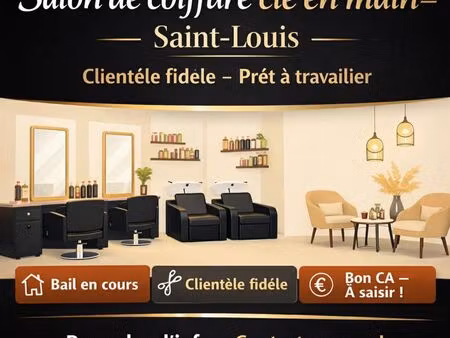 fond commerce salon coiffure clé en main