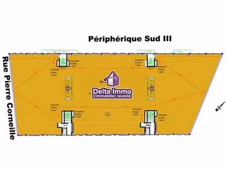 bureau de prestige de 1911 m2 en location - le petit-quevilly  normandie