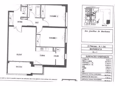 appartement t3 - 220 avenue thiers