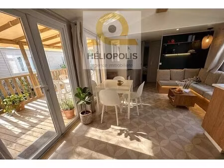 charmant mobil-home 4 pièces à canet-plage