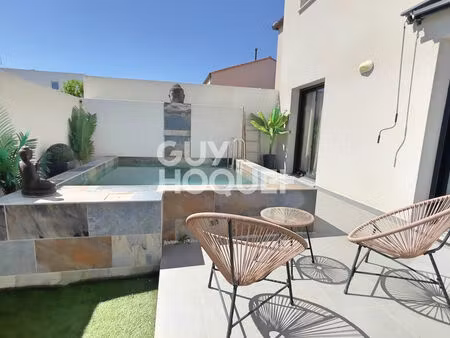 canohes  maison 130 m²  4 chambres + bureau  garage et piscine