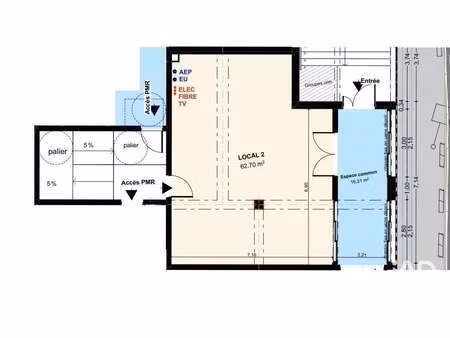 vente bureaux et commerces à lunel (34400) : à vendre / 62m² lunel