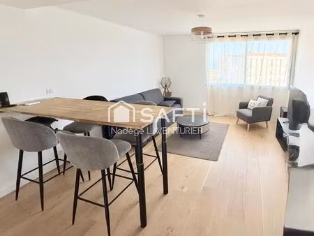 superbe t2 de 57m² rénové exposé sud  ajaccio