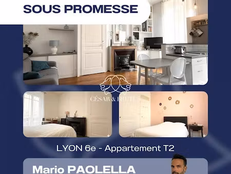vente appartement 2 pièces 46.05 m² à lyon 6ème (69006)  nan €