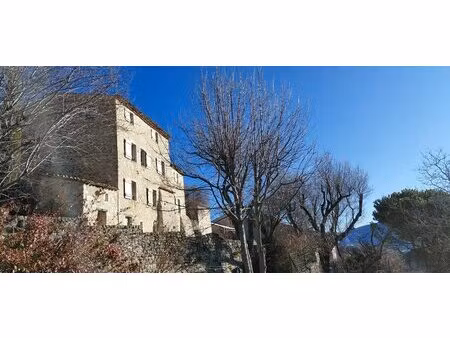 belle demeure de village en pierres avec jardin