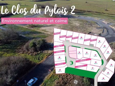 vente terrain 429 m² à sallertaine (85300)  55 100 €