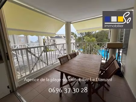 a louer bel appartement t2 meublé proche plage le diamant