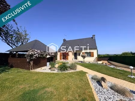 magnifique maison neo bretonne sur sous sol de 123 m2 sur terrain de 3450 m2 a saint thuri